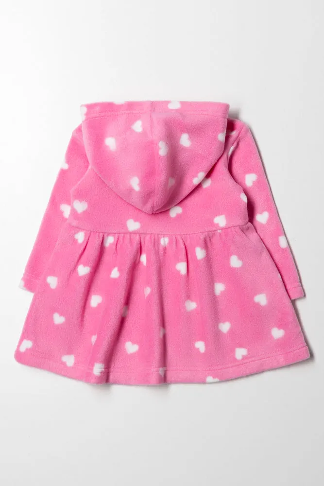Fleece Hooded Dress Pink sold by Ackermas product image thumbnail 3