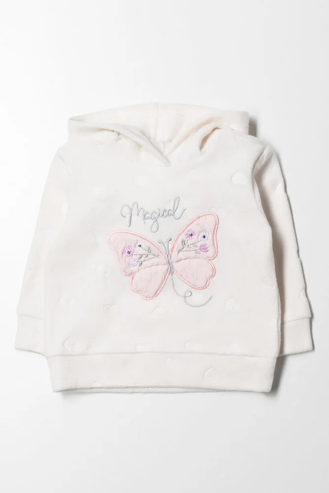 Fleece Hoodie Cream sold by Ackermas