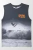 Ombre Vest Dark Grey sold by Ackermas