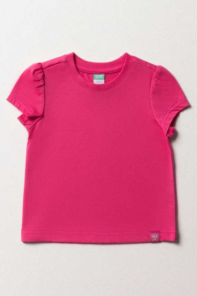 Short Sleeve T-Shirt Bright Pink sold by Ackermas