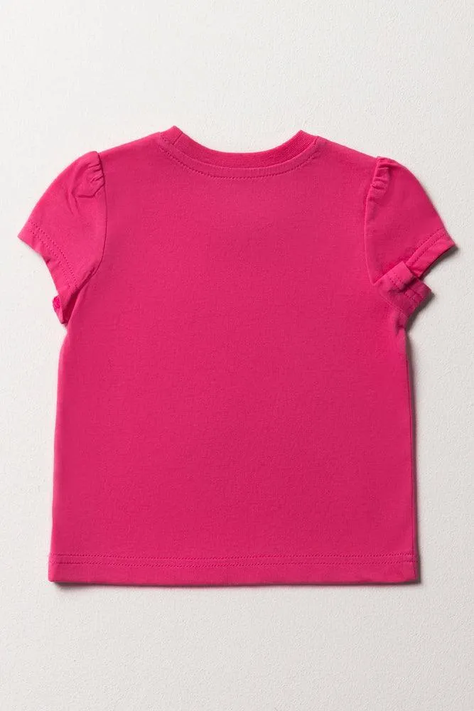 Short Sleeve T-Shirt Bright Pink sold by Ackermas product image thumbnail 4