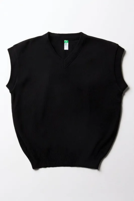 Unisex School Sleeveless Jersey Black sold by Ackermas