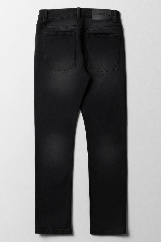 Ripped Denim Jeans Black sold by Ackermas product image thumbnail 5