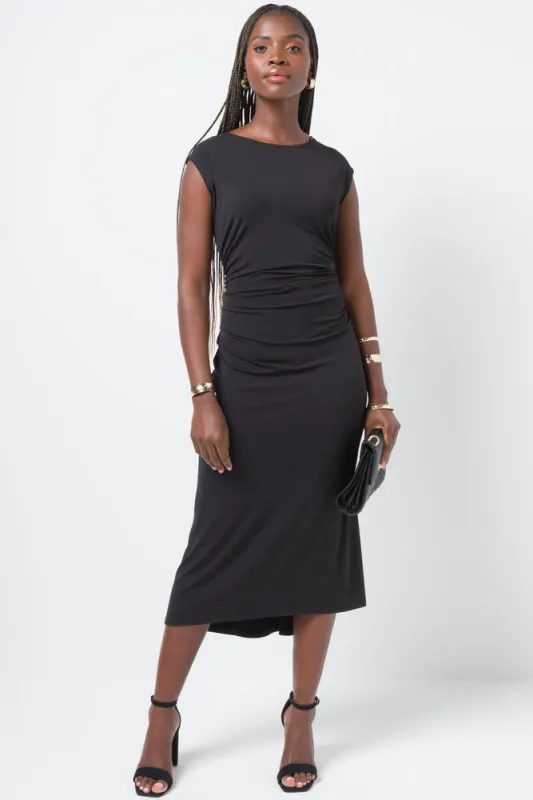 Fit And Flare Dress Black sold by Ackermas