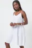 Tiered Strappy Dress White sold by Ackermas
