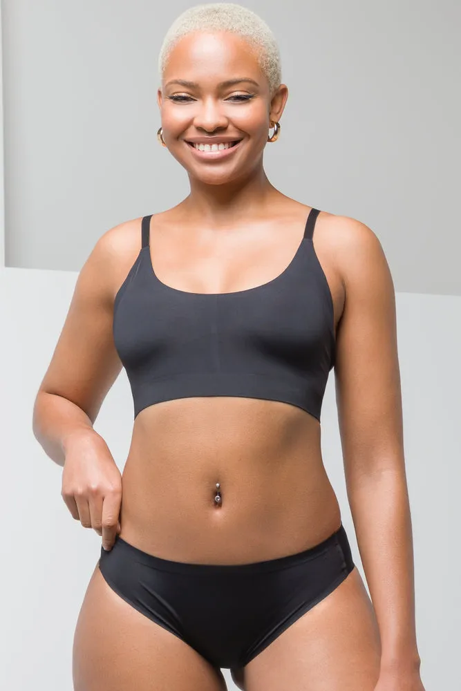 2 Pack Bonded Brazilian Panties Black And Natural sold by Ackermas