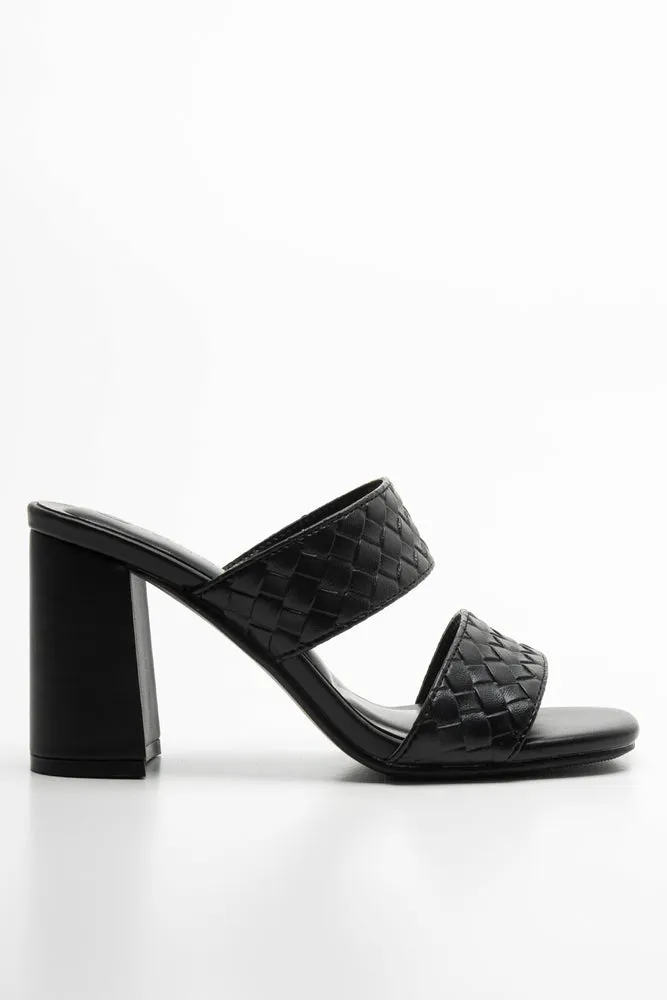 Mule Heeled Sandal Black sold by Ackermas product image thumbnail 2