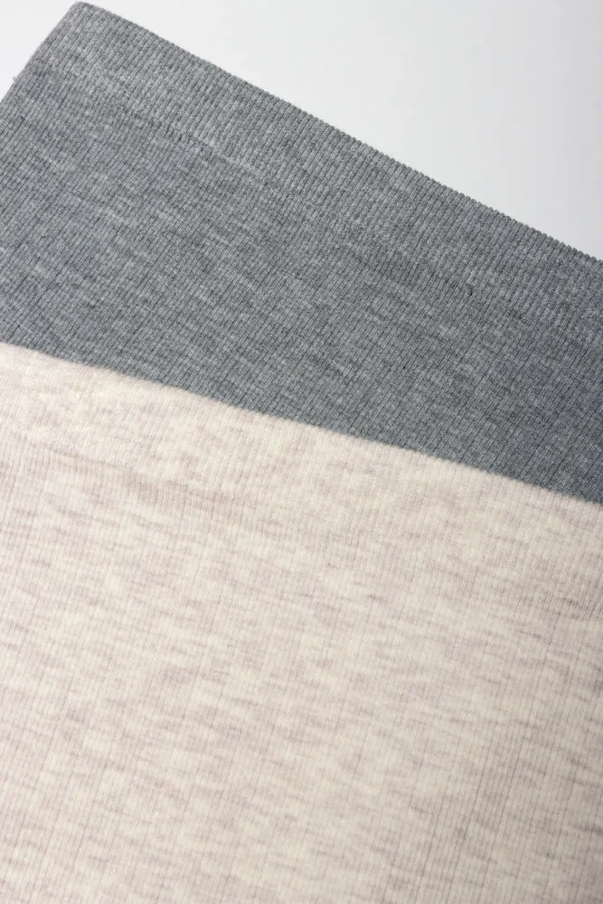 2 Pack Cable Leggings Natural and Grey sold by Ackermas product image thumbnail 2