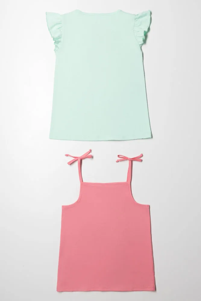 2 Pack Moana T-shirt Sage &Peach sold by Ackermas product image thumbnail 4