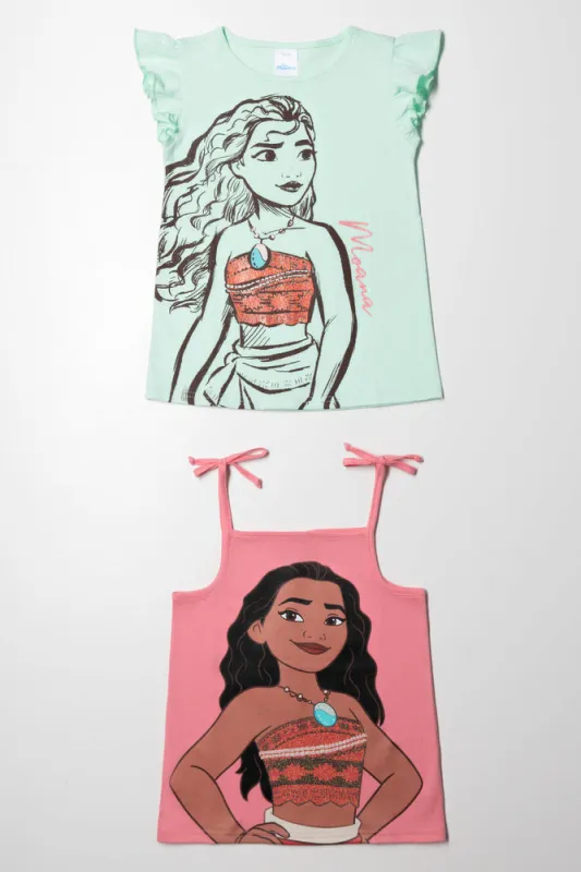 2 Pack Moana T-shirt Sage &Peach sold by Ackermas