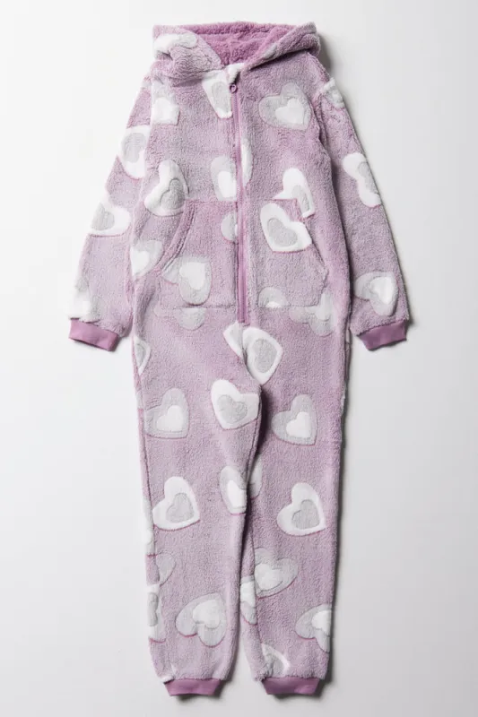 Heart Onesie Purple sold by Ackermas