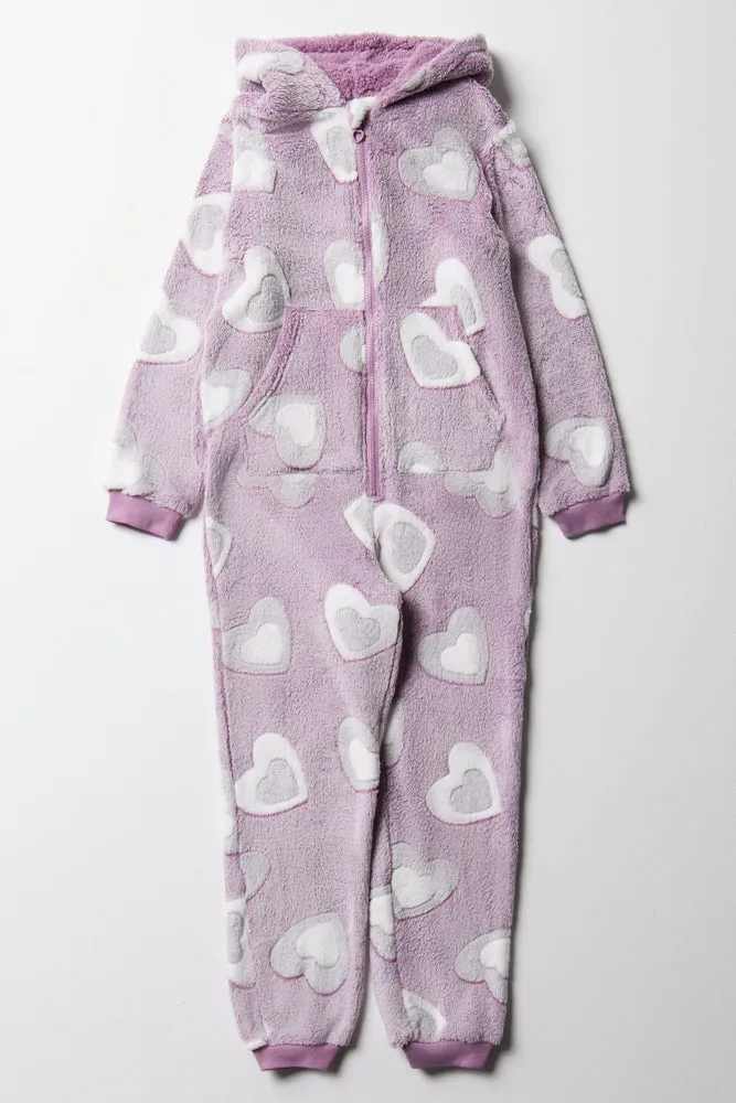 Heart Onesie Purple sold by Ackermas