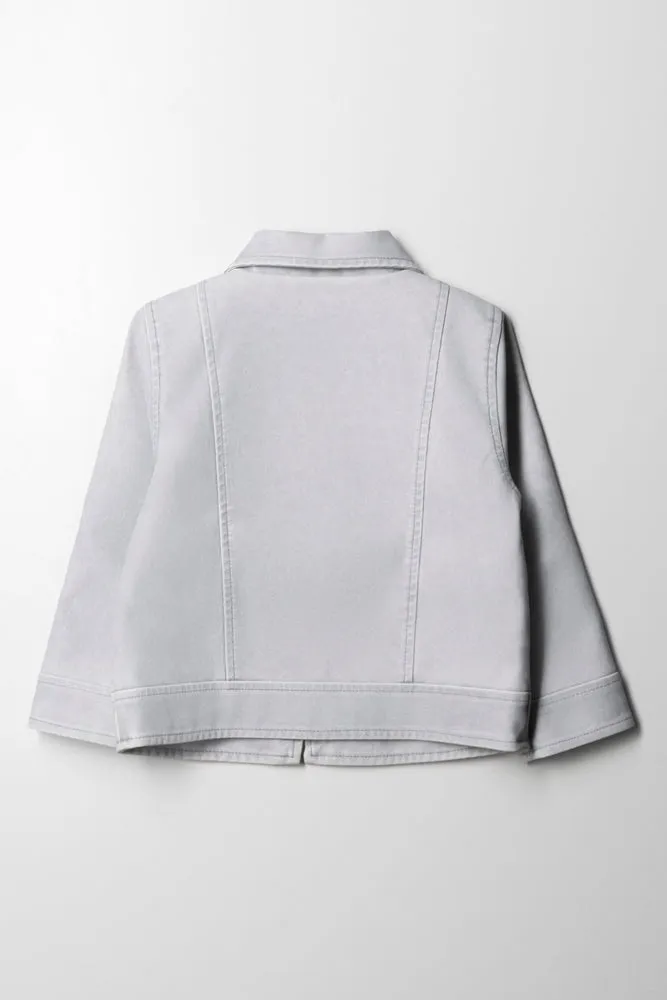 Pu Biker Jacket Light Blue sold by Ackermas product image thumbnail 3