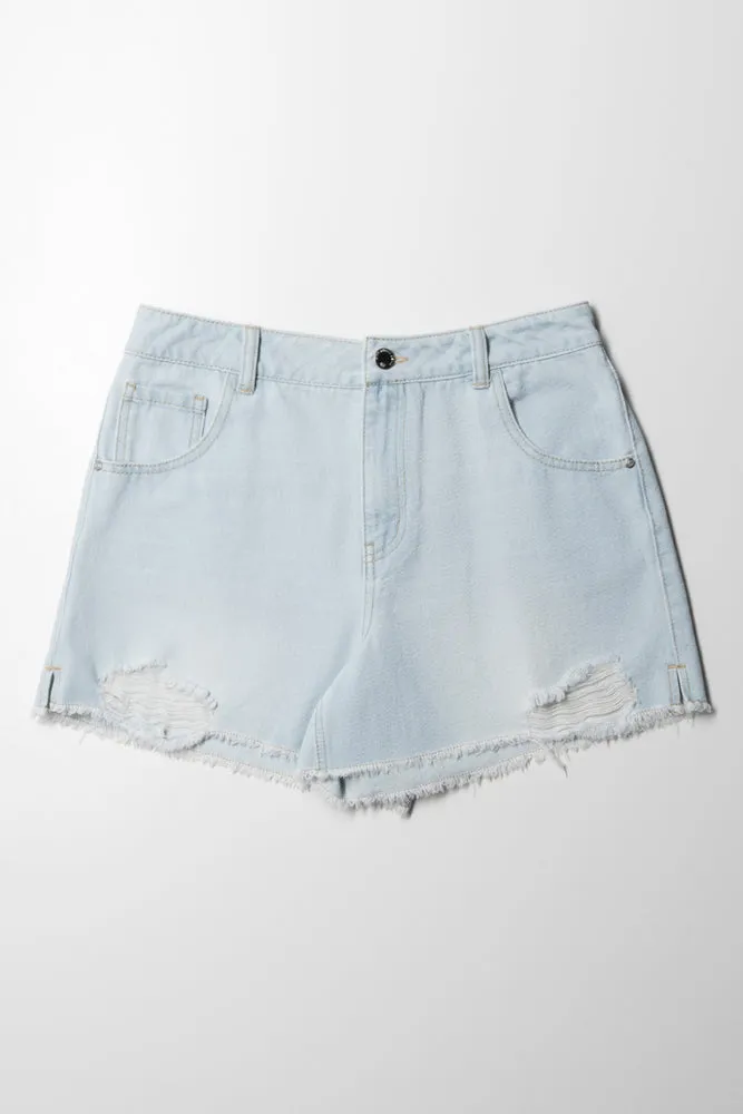 Denim Shorts Light Blue sold by Ackermas