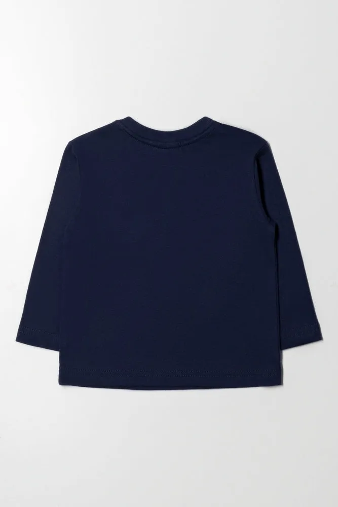 Long Sleeve T-Shirt Navy sold by Ackermas product image thumbnail 3