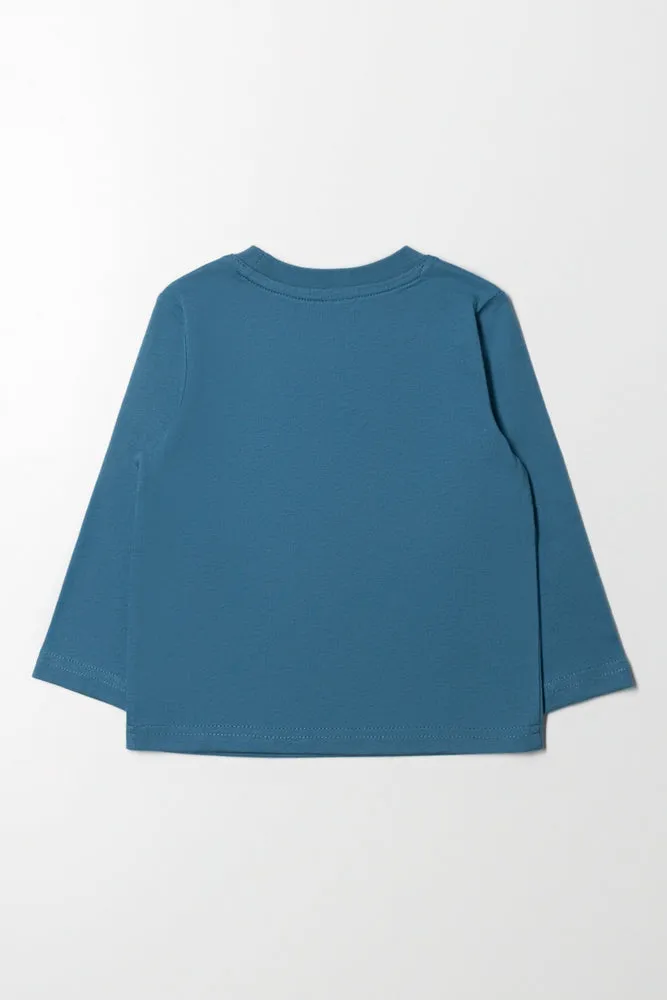 Long Sleeve T-Shirt Blue sold by Ackermas product image thumbnail 4