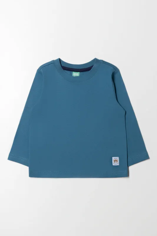 Long Sleeve T-Shirt Blue made by Ackermas