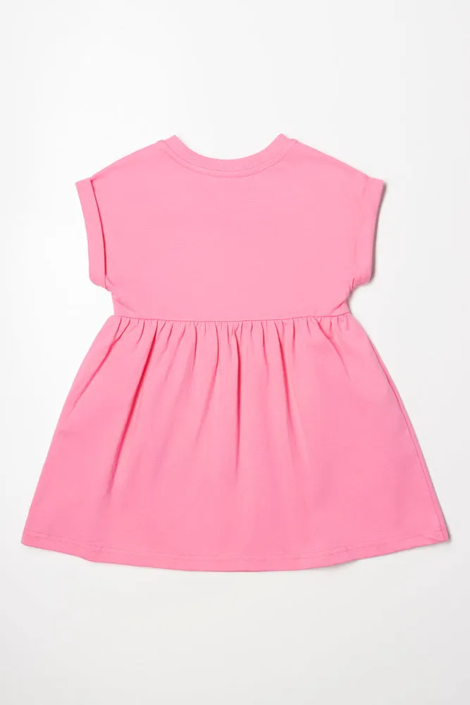 Short Sleeve Dress Pink sold by Ackermas product image thumbnail 3