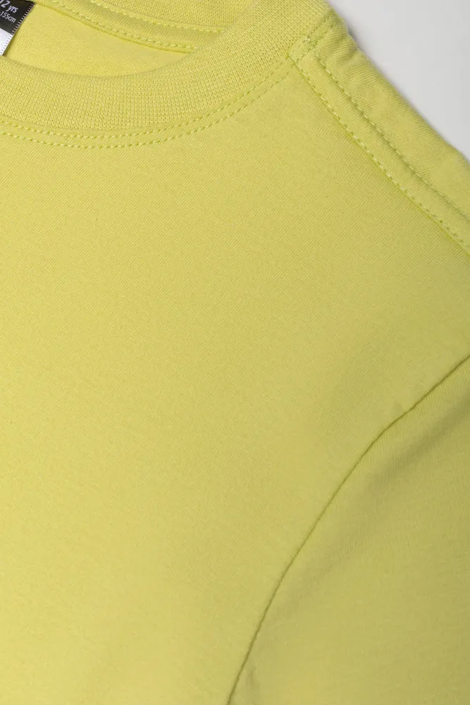 Crew Neck Short Sleeve T-Shirt Green sold by Ackermas product image thumbnail 2