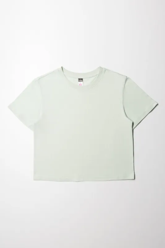 Plain Slub Regular Tshirt Sage sold by Ackermas