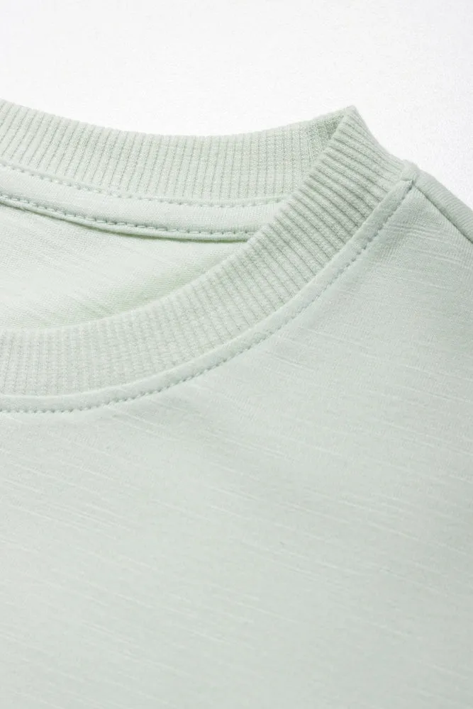 Plain Slub Regular Tshirt Sage sold by Ackermas product image thumbnail 2