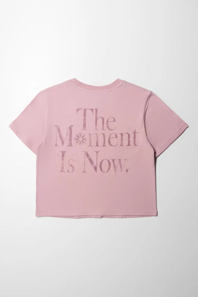 Regular Fit Slogan Boxy Tee Zephyr sold by Ackermas product image thumbnail 3