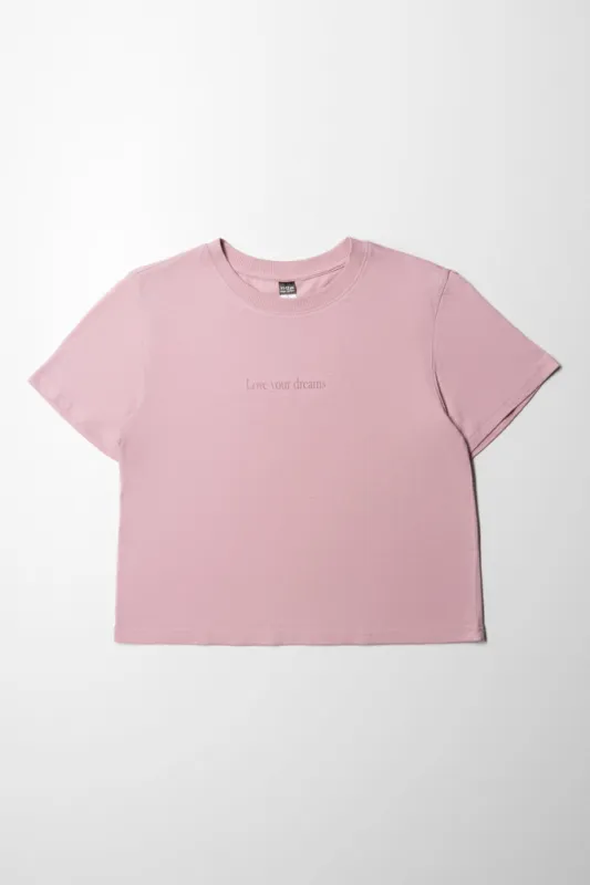 Regular Fit Slogan Boxy Tee Zephyr sold by Ackermas