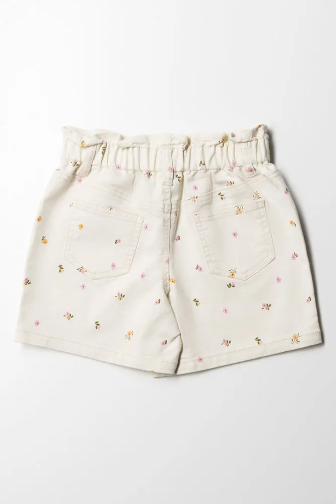 Embroidery Paper Bag Denim Short Natural sold by Ackermas product image thumbnail 3