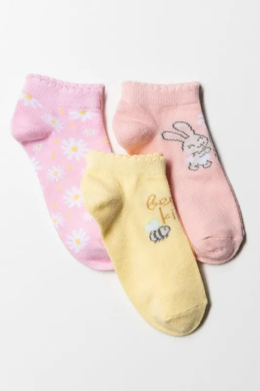 3 Pack Low Leg Bunny Daisy Multi sold by Ackermas