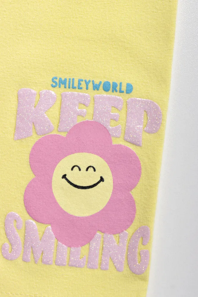 2 Pack SmileyWorld Cycling Shorts Yellow & Pink sold by Ackermas product image thumbnail 3