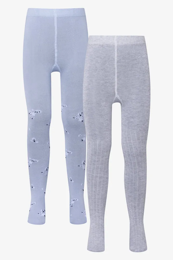2 Pack Printed Tights Grey sold by Ackermas