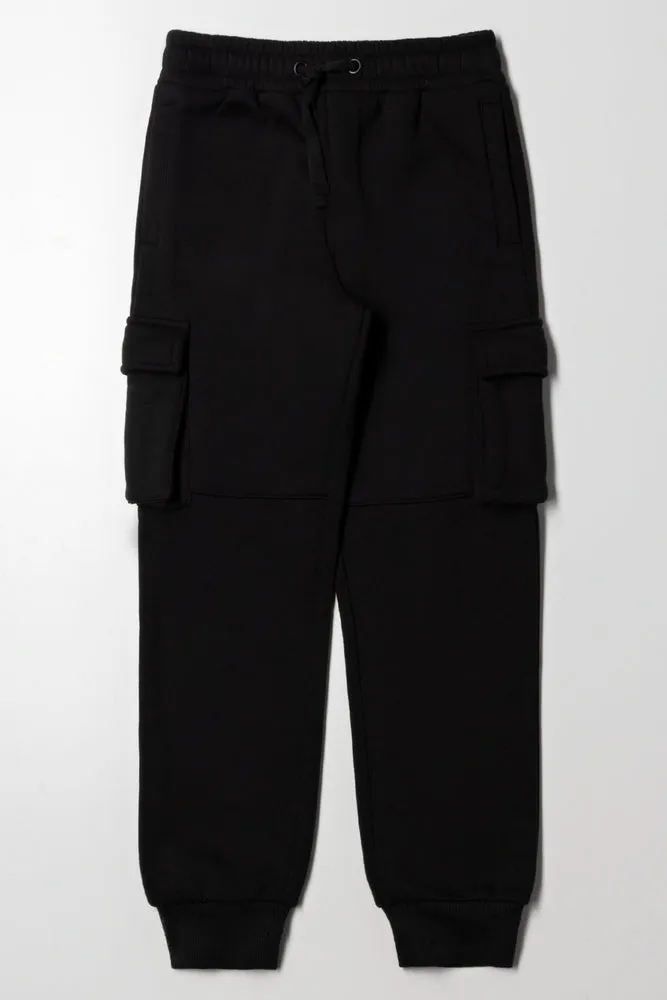 Cargo Trackpants Black sold by Ackermas