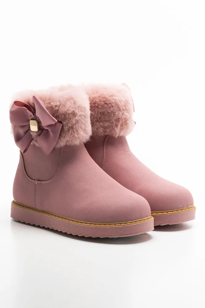 Fur Chelsea Boot Pink sold by Ackermas
