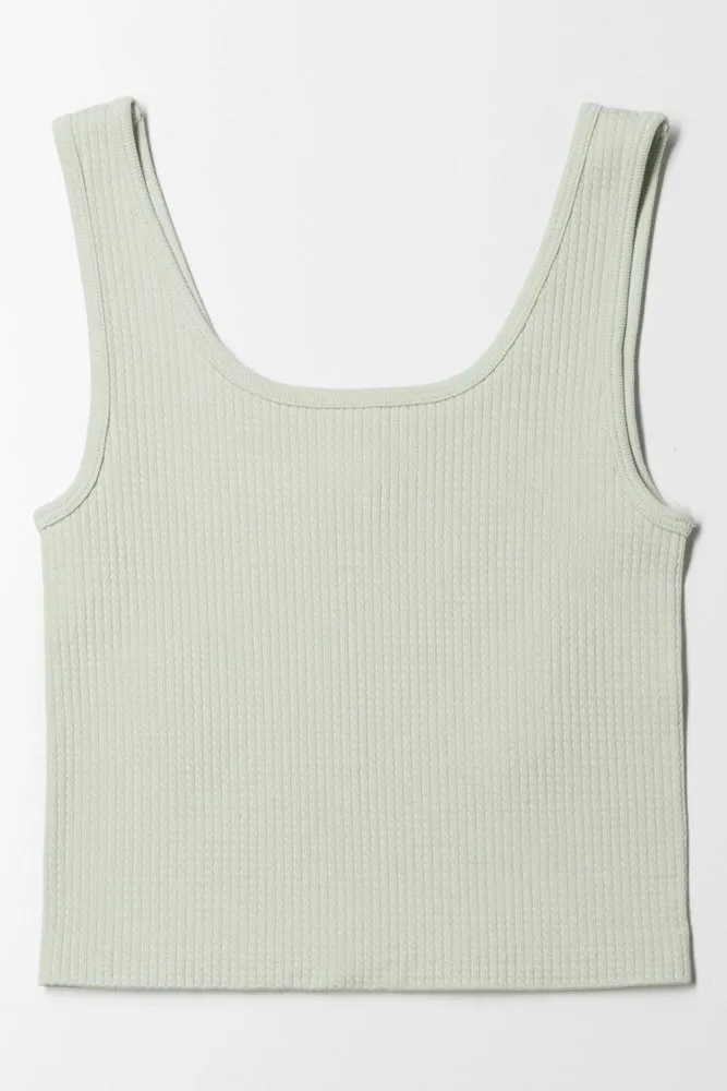 Seamless Textured Knotch Vest Green sold by Ackermas product image thumbnail 4