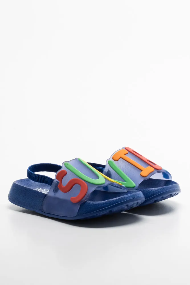 Rubber Slide Blue sold by Ackermas