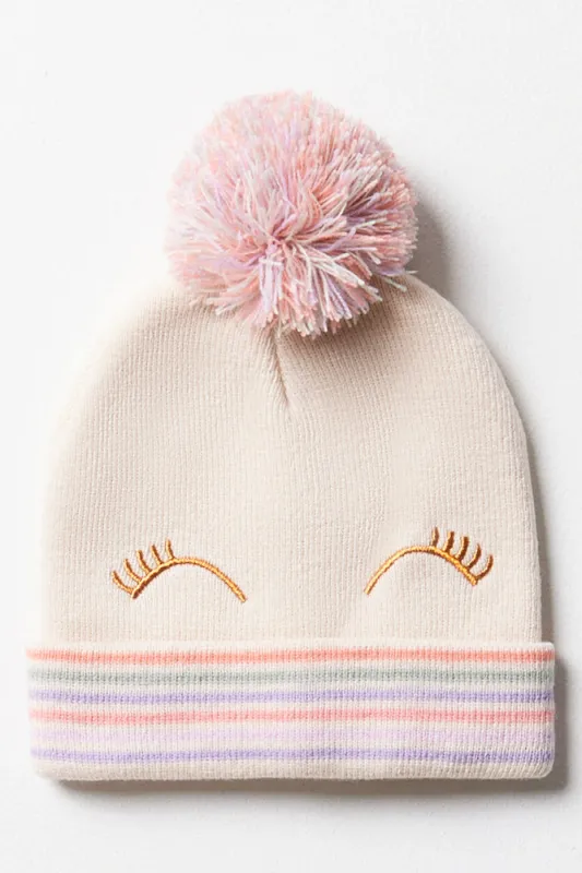 Beanie Natural & Pink sold by Ackermas