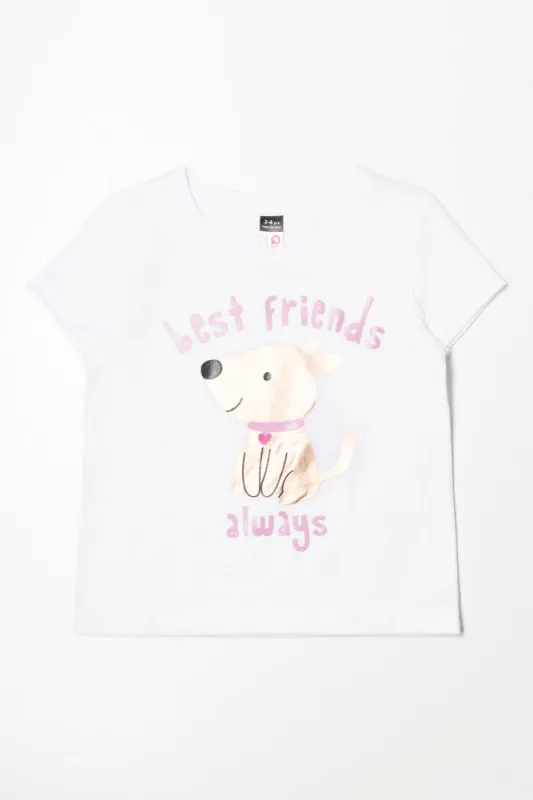 Dog Short Sleeve T-Shirt White sold by Ackermas