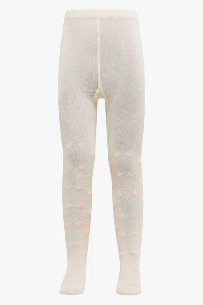 2 Pack Heart Tights Pink & White sold by Ackermas product image thumbnail 2