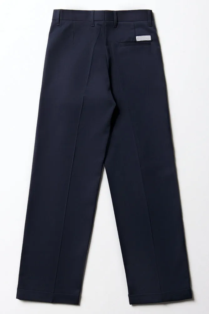 Boys School Turn Up Pants Navy sold by Ackermas product image thumbnail 5