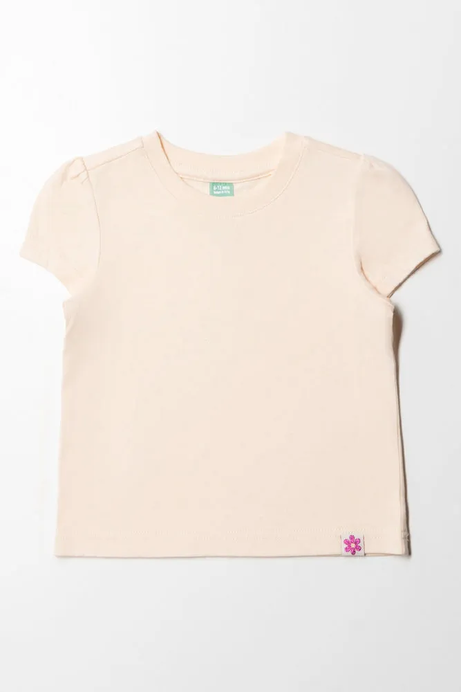 Short Sleeve T-Shirt Peach sold by Ackermas