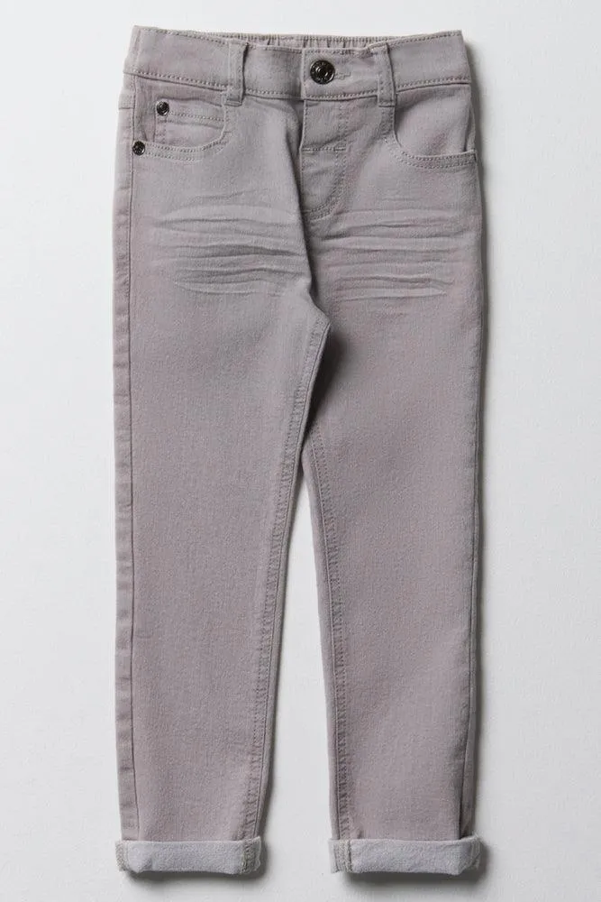 Skinny Denim Jeans Light Grey sold by Ackermas product image thumbnail 3