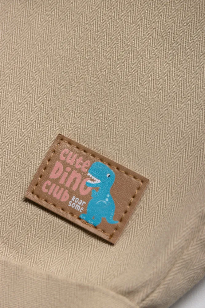 Dinosaur Dungaree Set Coral sold by Ackermas product image thumbnail 3