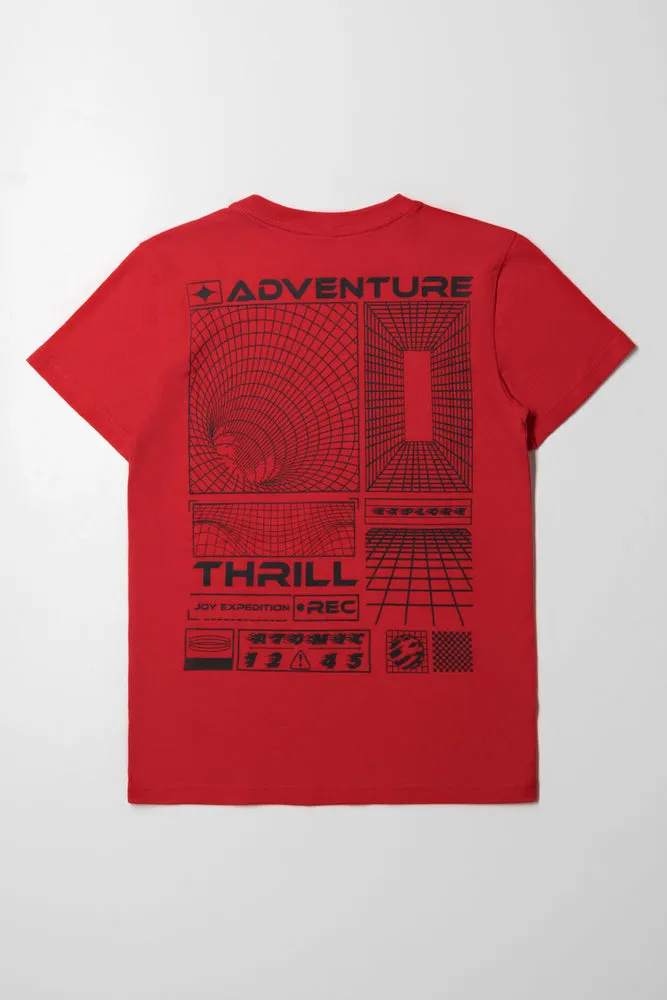 Short Sleeve T-Shirt Red sold by Ackermas product image thumbnail 3