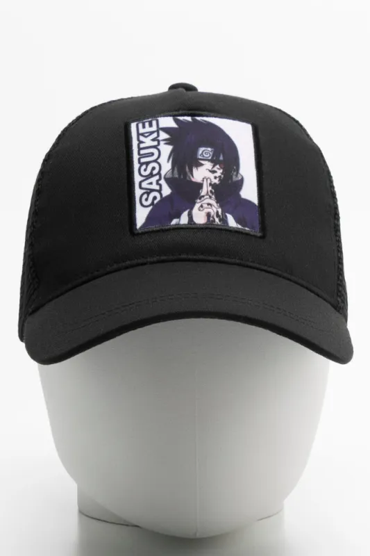Sasuke Peak Cap Black sold by Ackermas