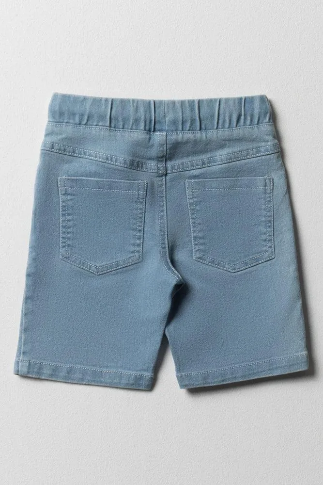 Shorts Denim Pull On Light Blue sold by Ackermas product image thumbnail 3