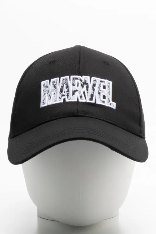 Marvel Peak Cap Black sold by Ackermas