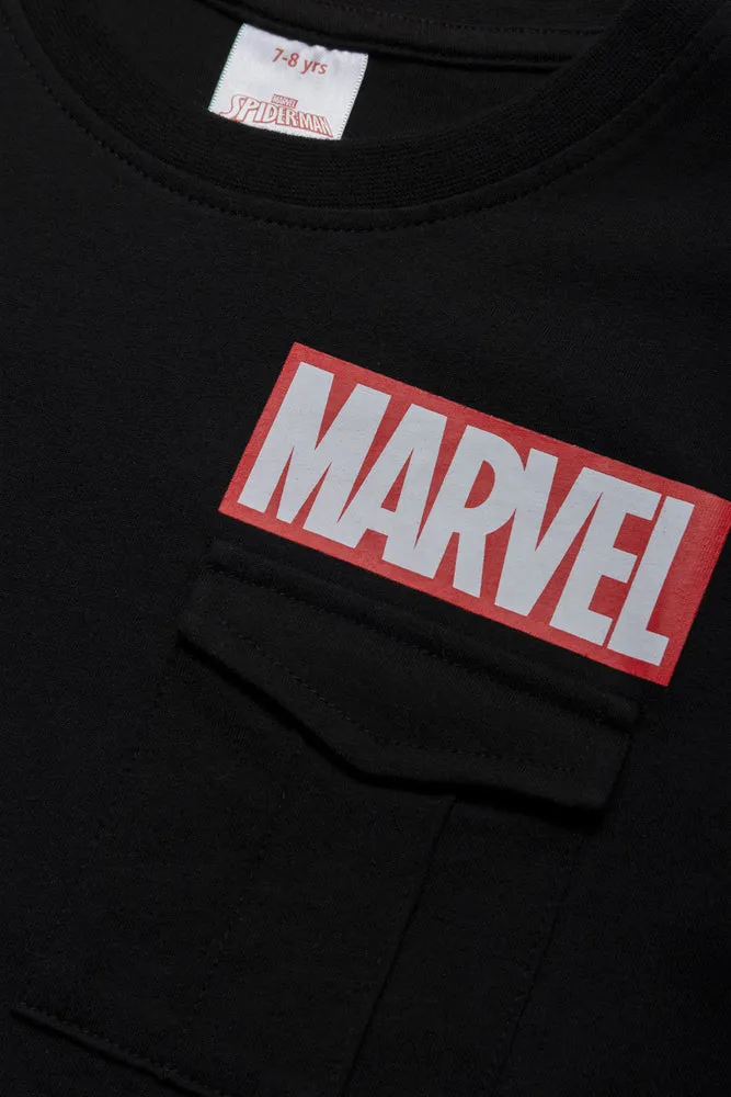 Spiderman T-Shirt Black sold by Ackermas product image thumbnail 2