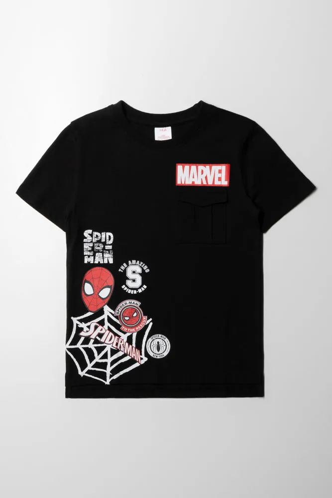Spiderman T-Shirt Black sold by Ackermas