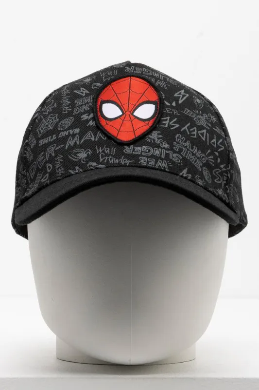Spider-Man Peak Cap Black sold by Ackermas