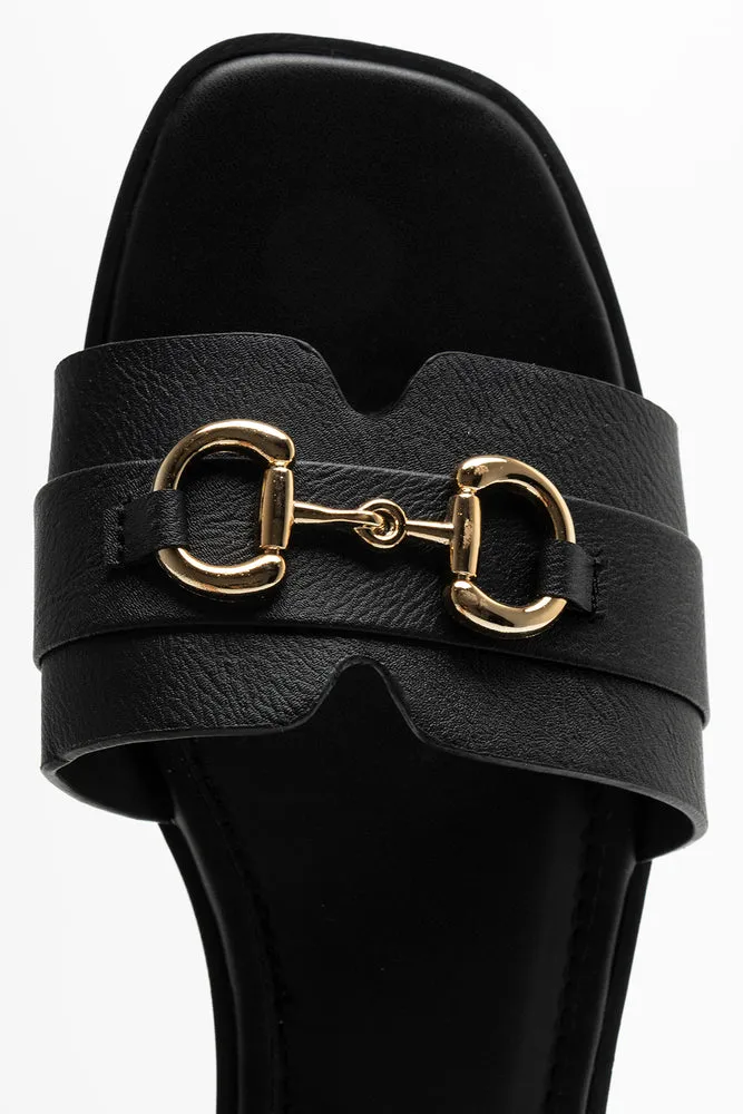 Buckle Trim Sandal Black sold by Ackermas product image thumbnail 5